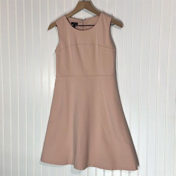 Talbots Petites 4P Blush Pink Fit & Flare Dress Sleeveless Classic Career Dress - Picture 1 of 8